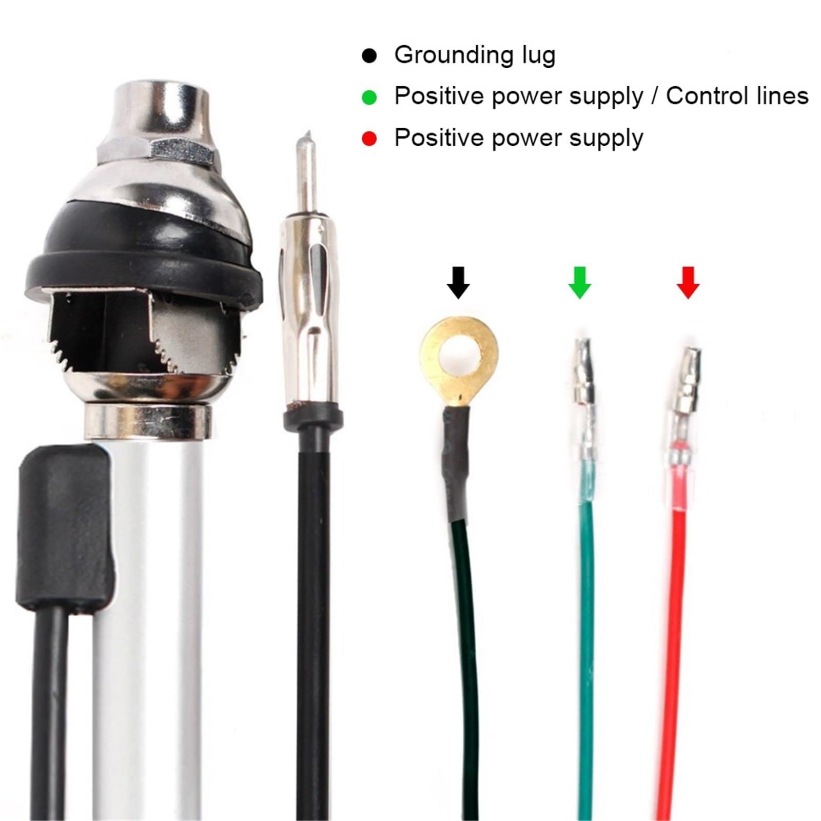 Antenne Trasmittenti AM FM 12V Antenna Elettrica Automatica Telescopica Accessori For Veicoli Esterni For Autoradio Audio Universale Facile Ampia Compatibilità