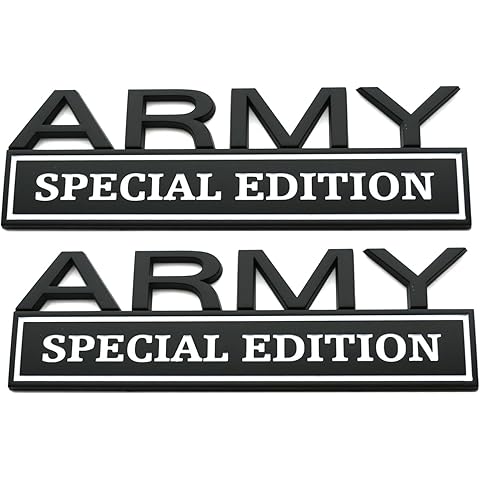 2pack Big Army Special Edition Emblems, Army Car Emblem 3D Badge Decal Car Truck Re...