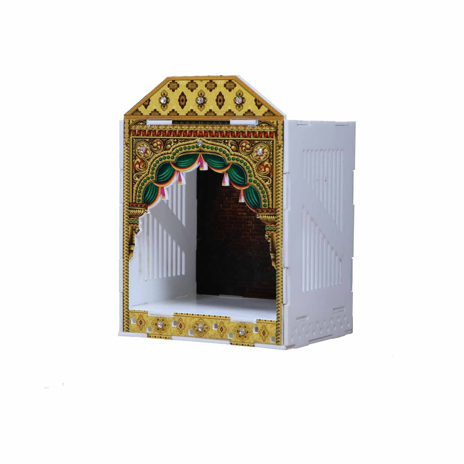 Buy Car Dashboard for Temple, Wooden Mandir, Car Showpiece, Small Dev