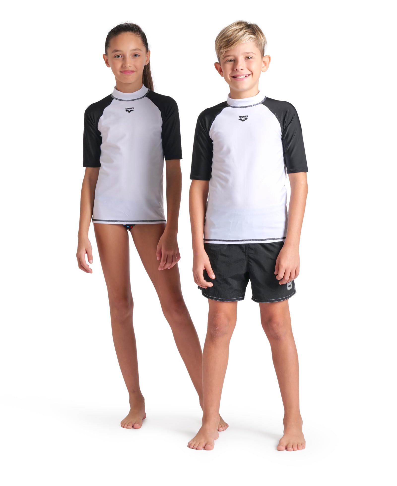 Arena Unisex Jr Arena Rash Vest S/S Graphic Rash Guard Shirt Niños