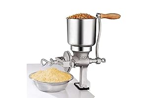 Ejoyous Multipurpose Hand Crank Flour Mill for Home and Commercial Use