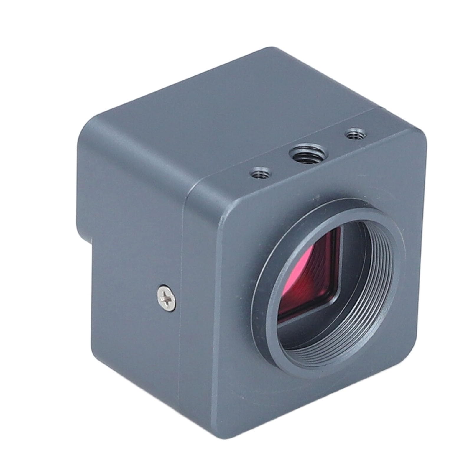 FTVOGUE Cámara de Microscopio Electrónico Cámara de Microscopio Digital de Aleación de Aluminio 4K 8MP Ocular de Montaje USB C con Adaptador 1X para Imágenes de Laboratorio de Inspección de Estéreo