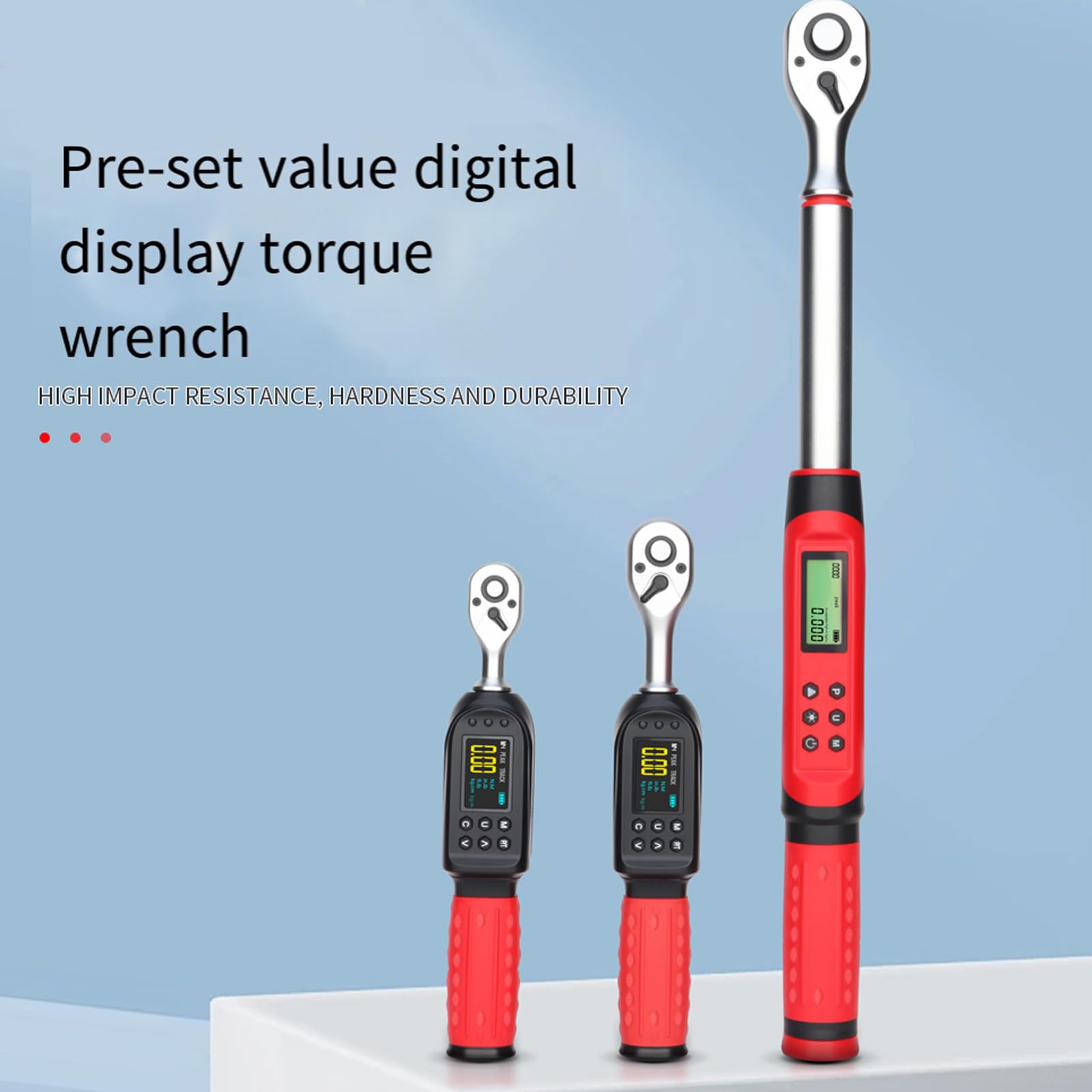 Llave dinamométrica con pantalla LED y alertas para bicicletas precisas, motocicletas y mantenimiento del coche, llave dinamométrica de liberación rápida