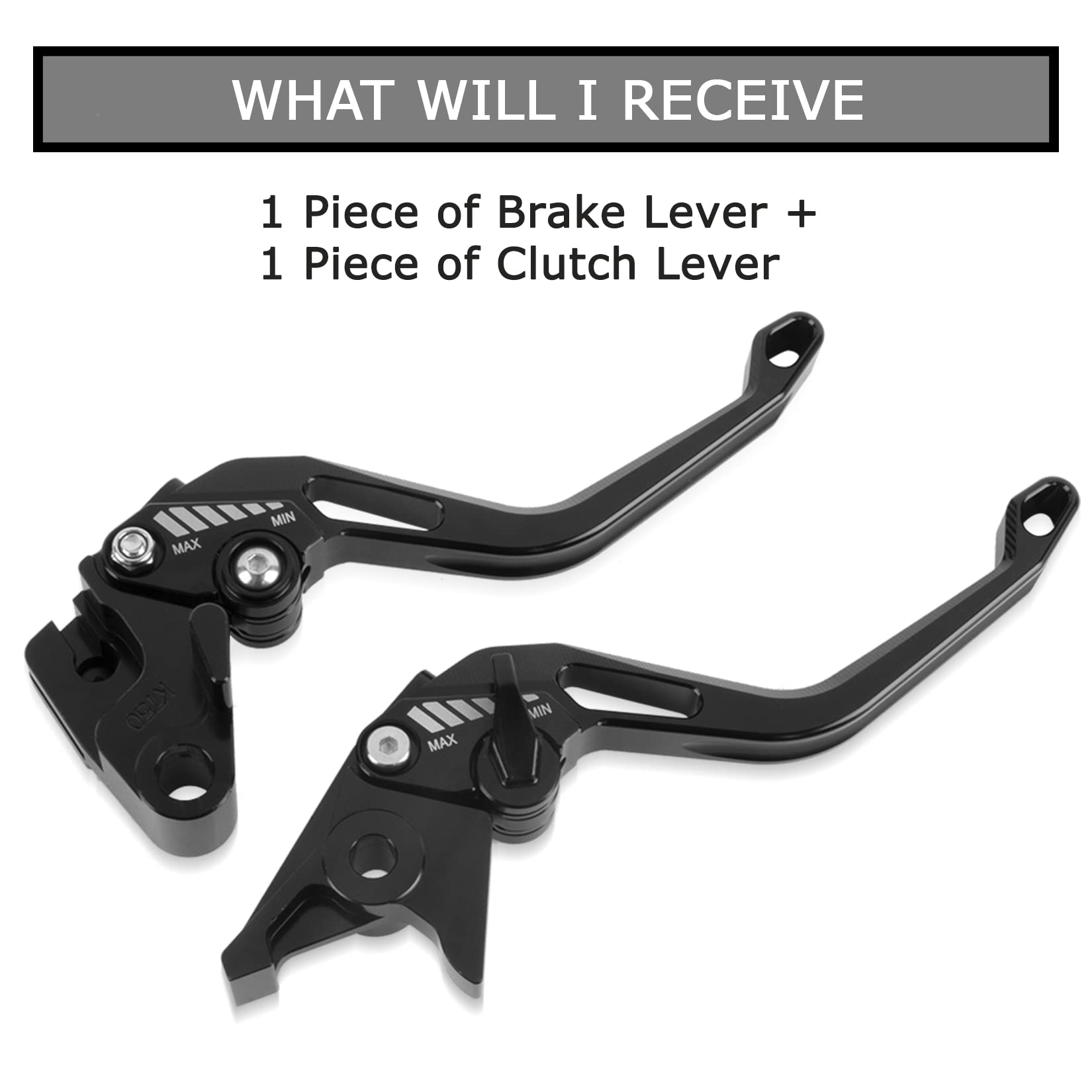 PSLER 5D Rauten-Bremskupplungshebel passend Kawasaki Z750 2004-2006