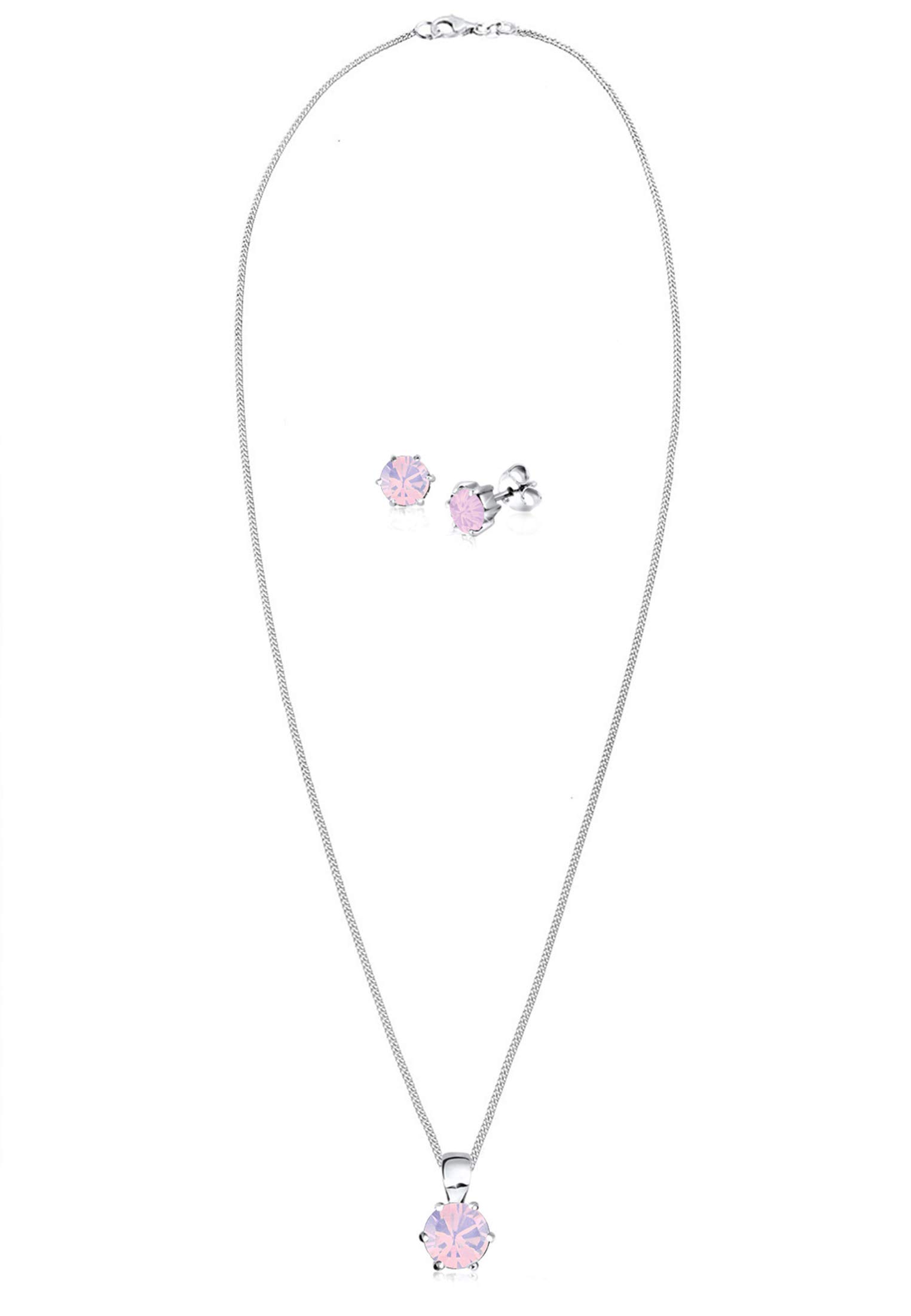 Elli Damen-Schmuck-Set Basic mit Kristallen aus 925er Sterlingsilber