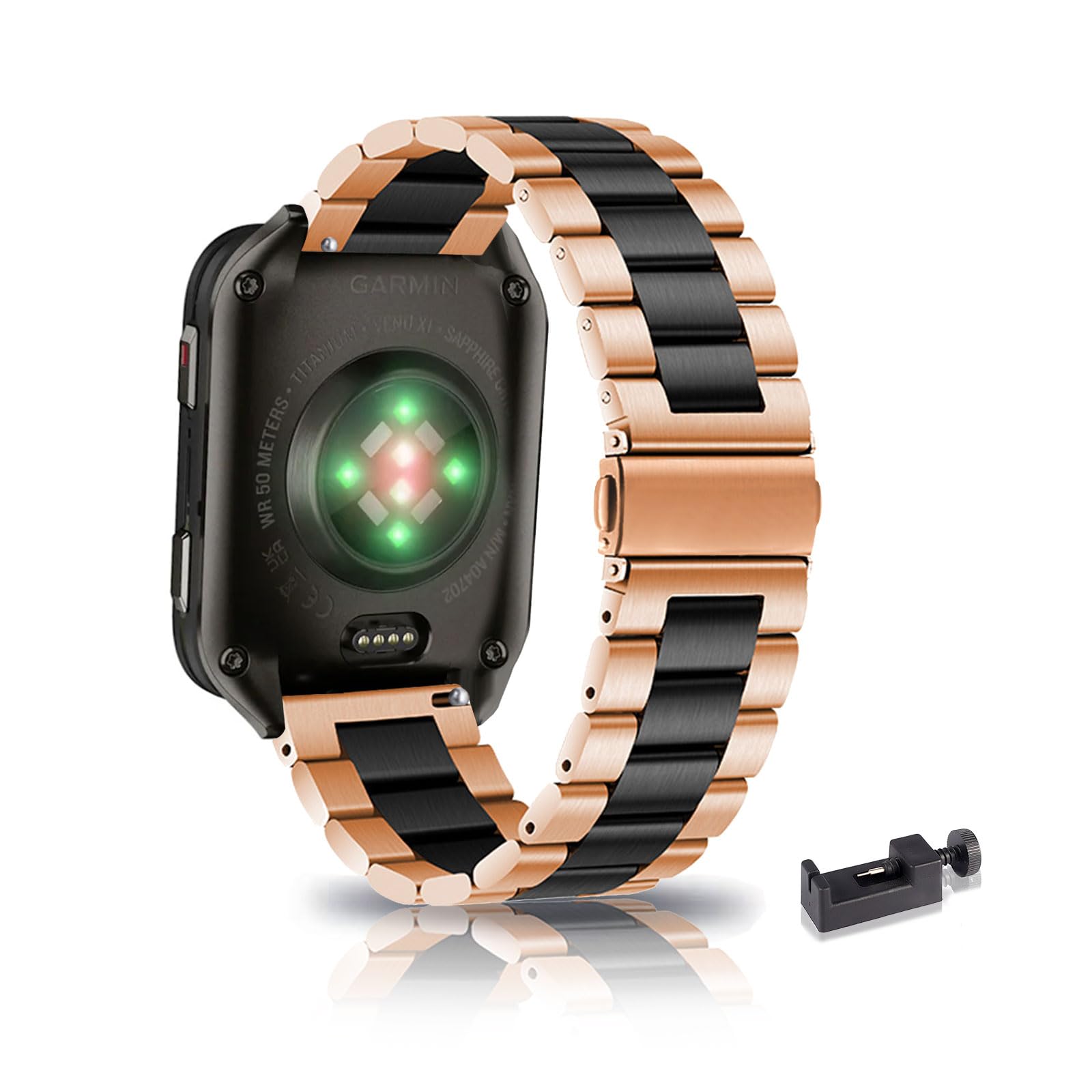 Amazon.co.jp: 金属 スマートウォッチバンド 対応 Garmin Venu X1 交換 