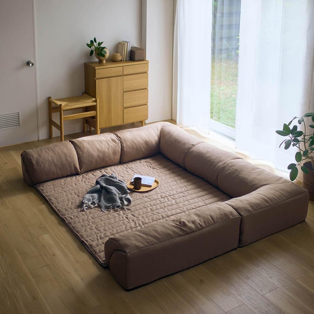 Amazon｜[ベルメゾン] グータラグ専用カバー ローソファー セット