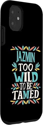 Miniatura 9 de iPhone 14 Pro JAZMIN Nombre Lindo Retro Niñas Wildflower JAZMIN - Funda con nombre