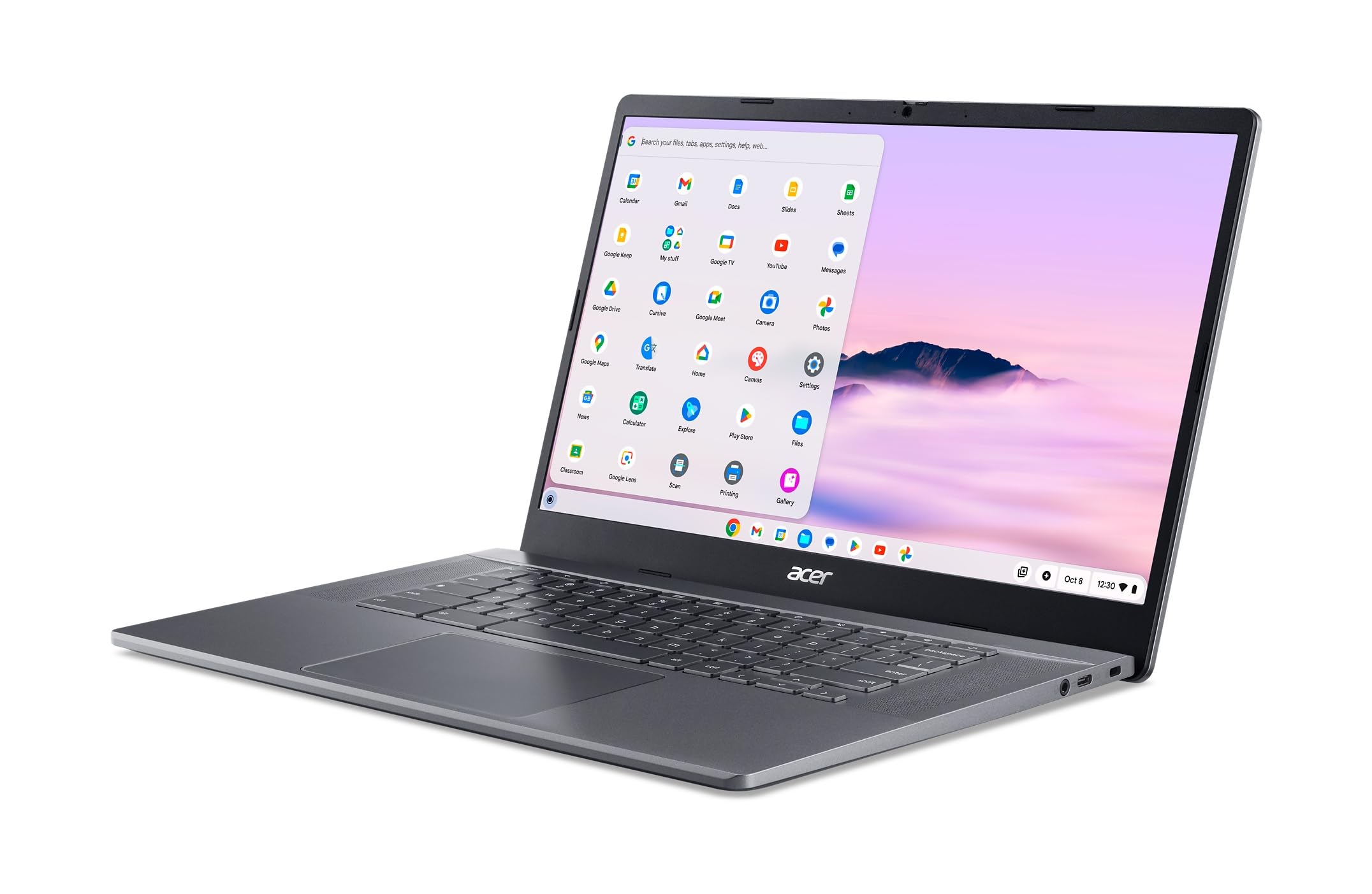 acer Chromebook Plus 515 Laptop with Google AI – 15.6" Full HD 1920 x 1080 IPS Touch Display | Intel Core i3-1305U | 8GB LPDDR5X | 256GB SSD | Wi-Fi 6E | FHD Camera | Chrome OS | CB515-2HT-33M4