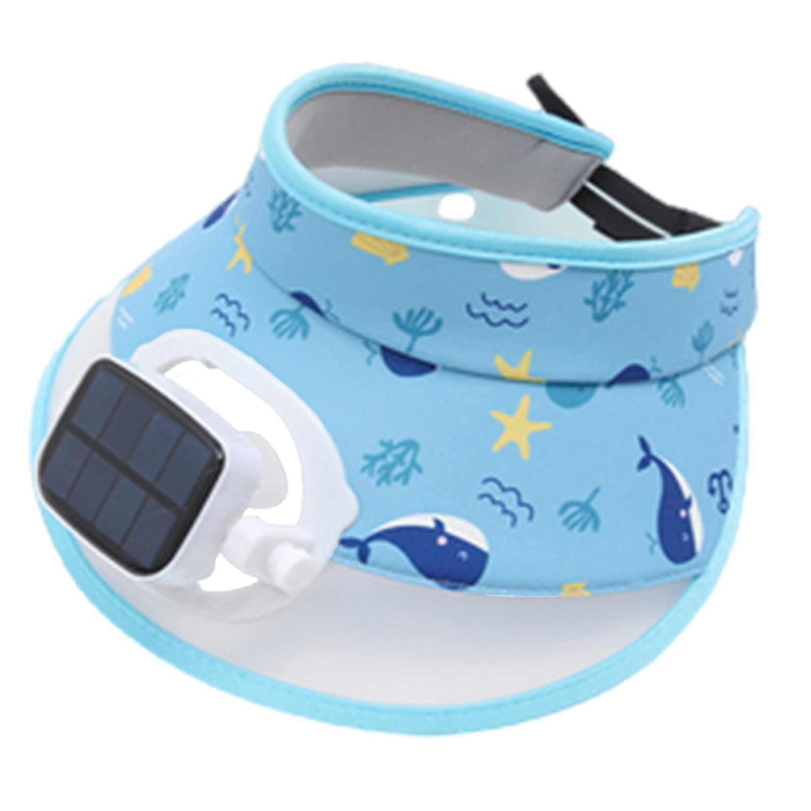 Cappello Per Fan Per Bambini Visiera Per Bambini Built in Fan Solar + USB Dual Power Supply Velocità E Direzione Del Vento Regolabili, 24 Ore Di Raffreddamento
