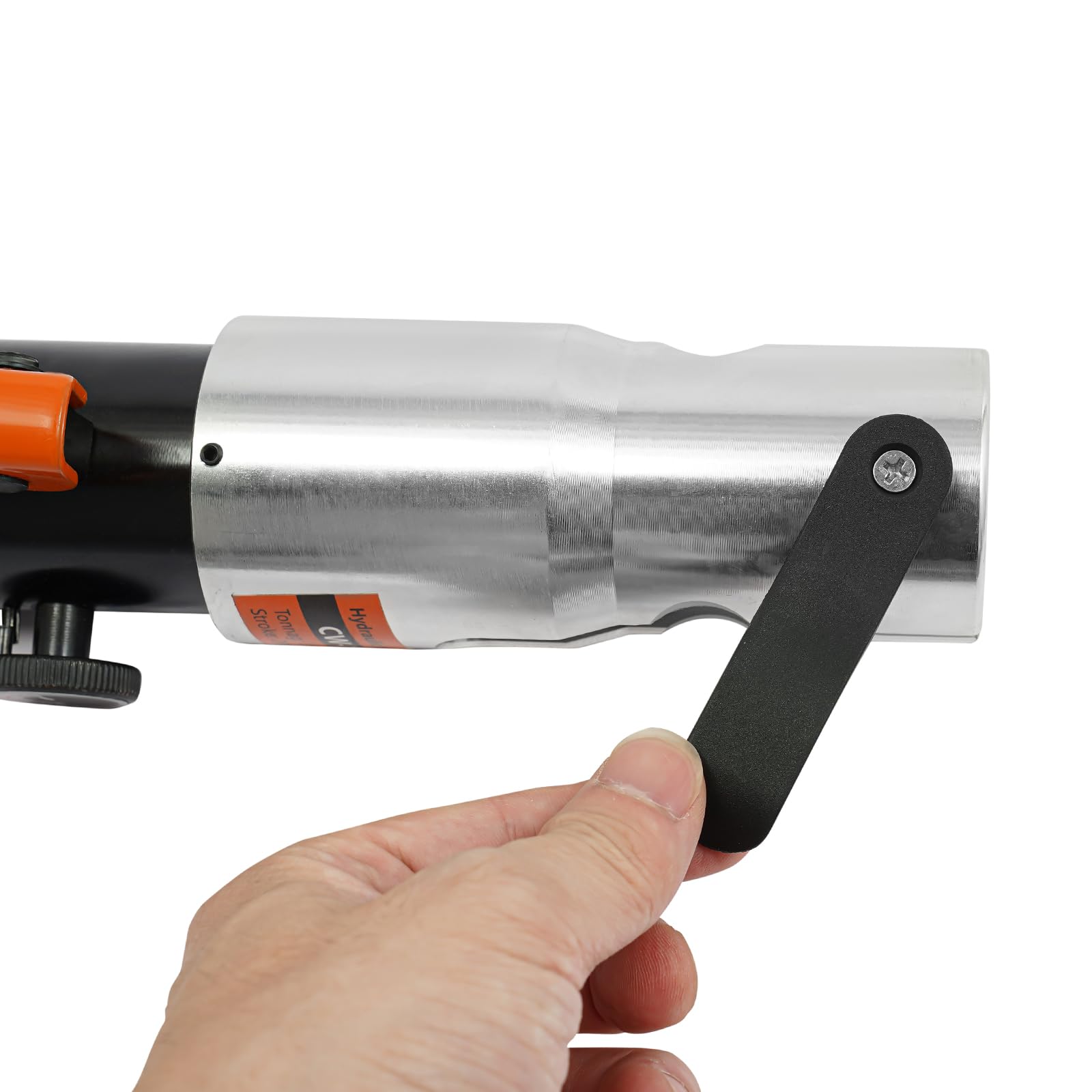 Crimpadora hidráulica de cobre crimpado herramienta de prensado 10T con 7 mandíbulas, kit portátil de engarzado para tubo 12-28mm, herramientas de trabajo fontanería ajustable naranja, caja