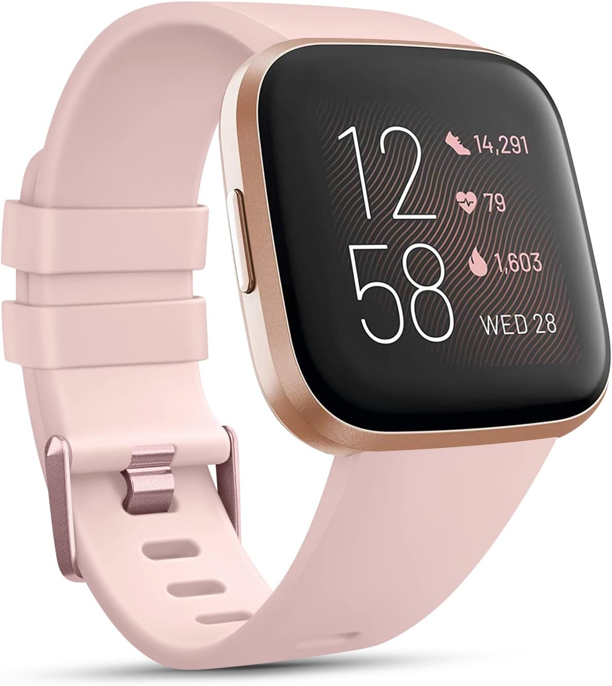 Fitbit Versa 2 & Lite Silicone Sport Classic Replacement Straps for Women & Men