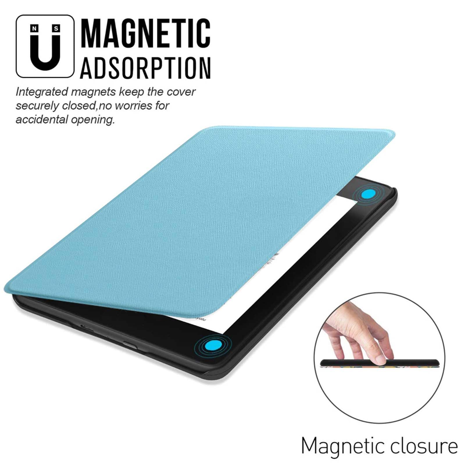 Custodia Protettiva per 6 Pollici Kindle Paperwhite 5a/6a/7a Generazione Versione 2012/2013/2015, Leggero e Sottile Cover Con Funzione Riattivazione/Sospensione Automatica,Schema Incrociato - 3