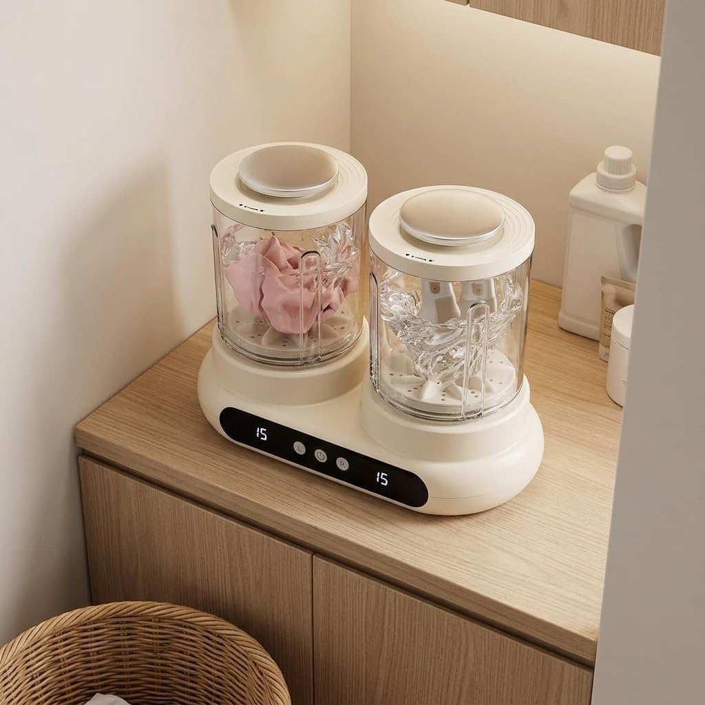 Mini Underwear Washing Machine ABS Portable Detachable Twin