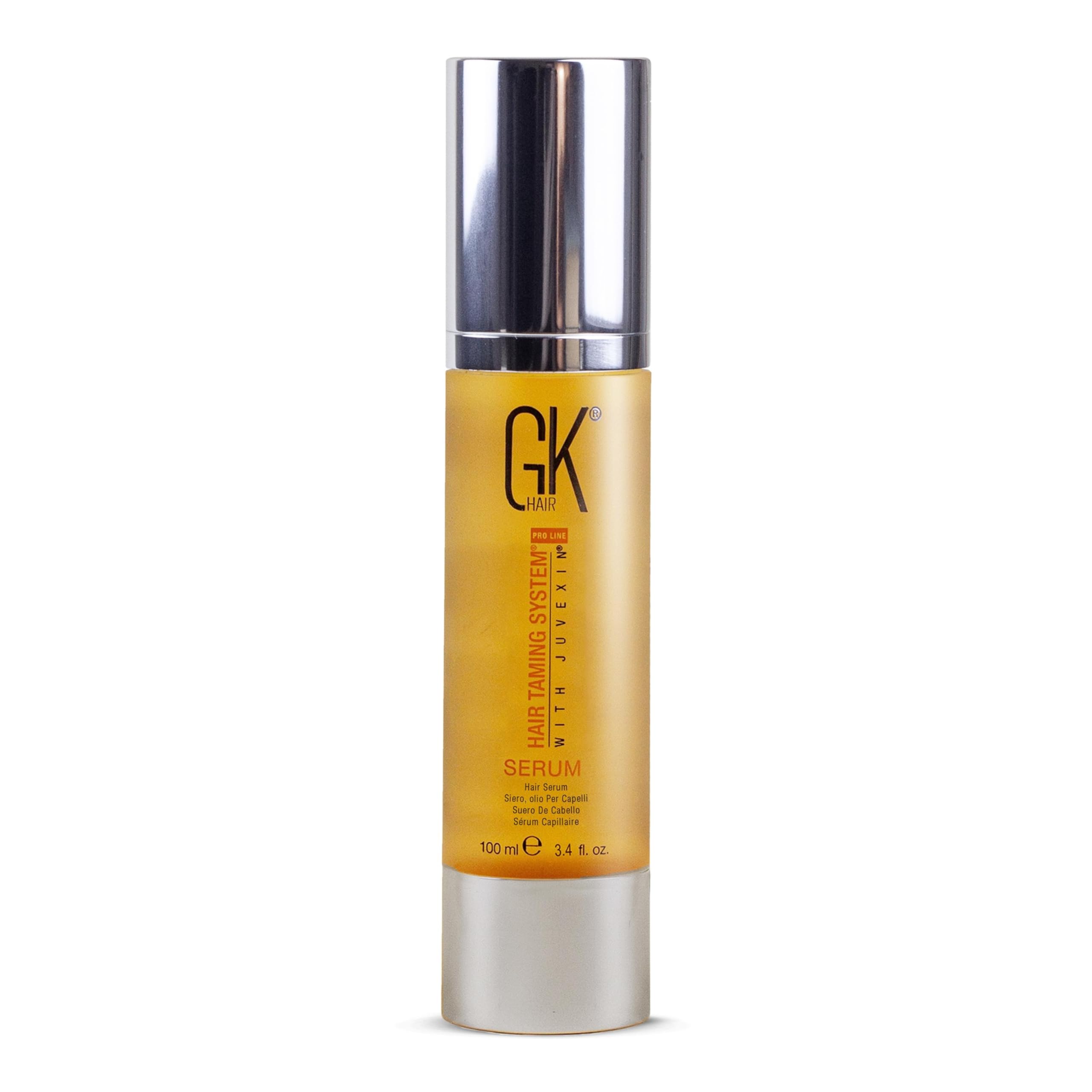 GK HAIR Global Keratin Aceite de argán suero capilar (100ml/3.4 Fl Oz) para reparar el cabello encrespado dañado proporcionar fuerza y brillo