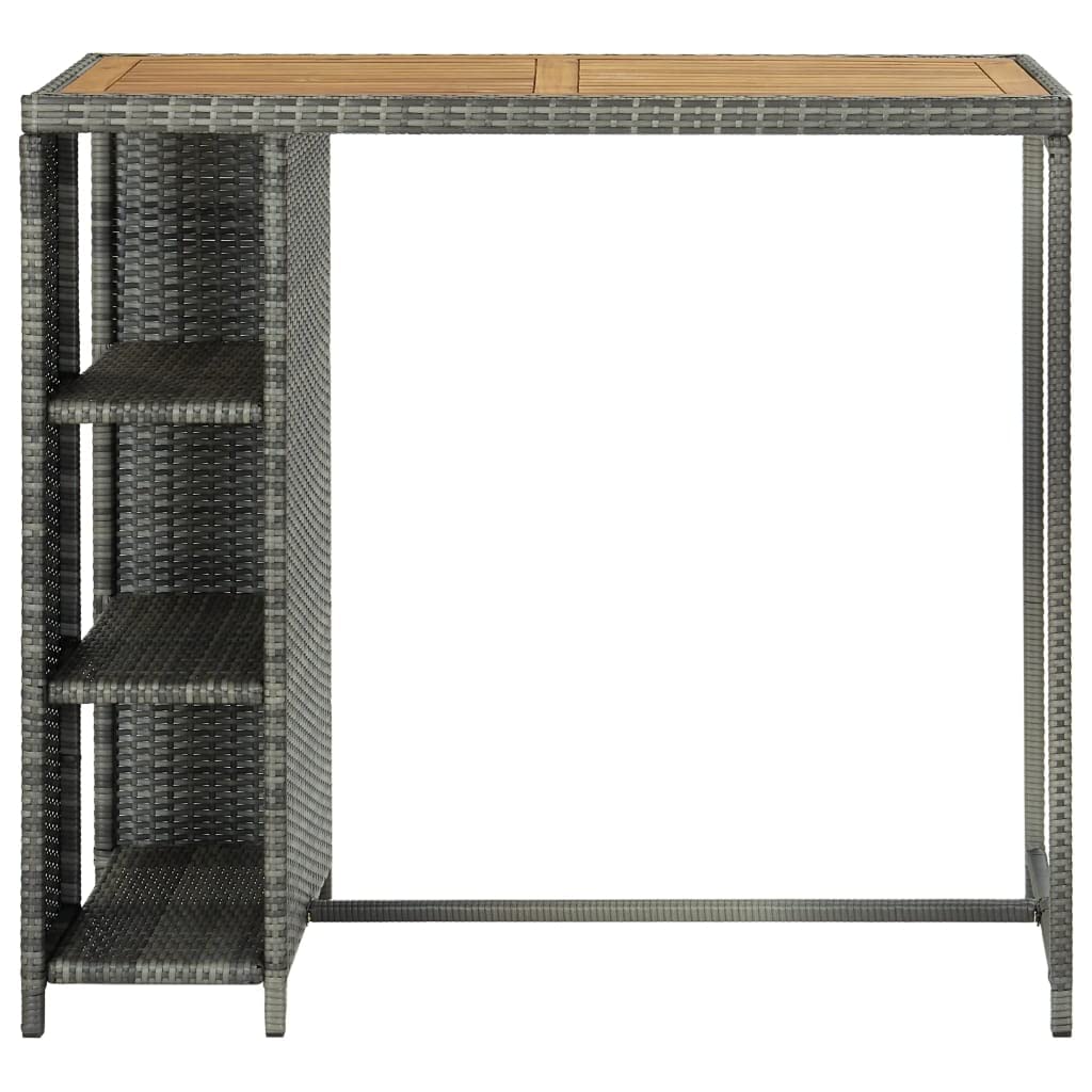 Table de bar 120x60x110 cm stable pour optimiser l'espace salon