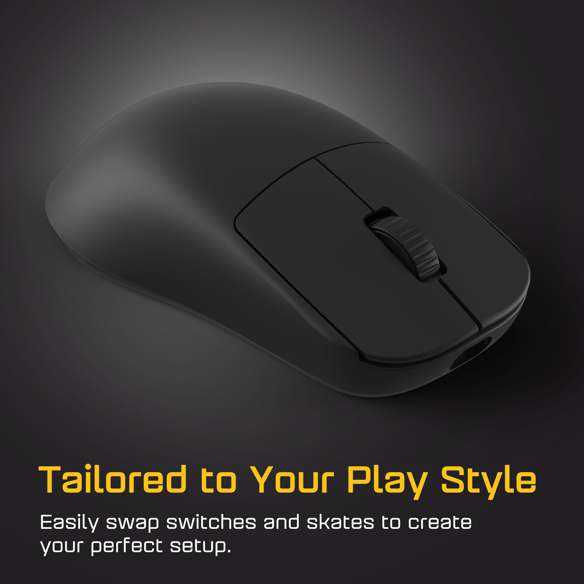 Endgame Gear OP1w 4K v2 Ratón Gaming con Cable, Negro | Ratón gaming con cable ligero para esports, sensor óptico de alta precisión, DPI ajustable, interruptores duraderos