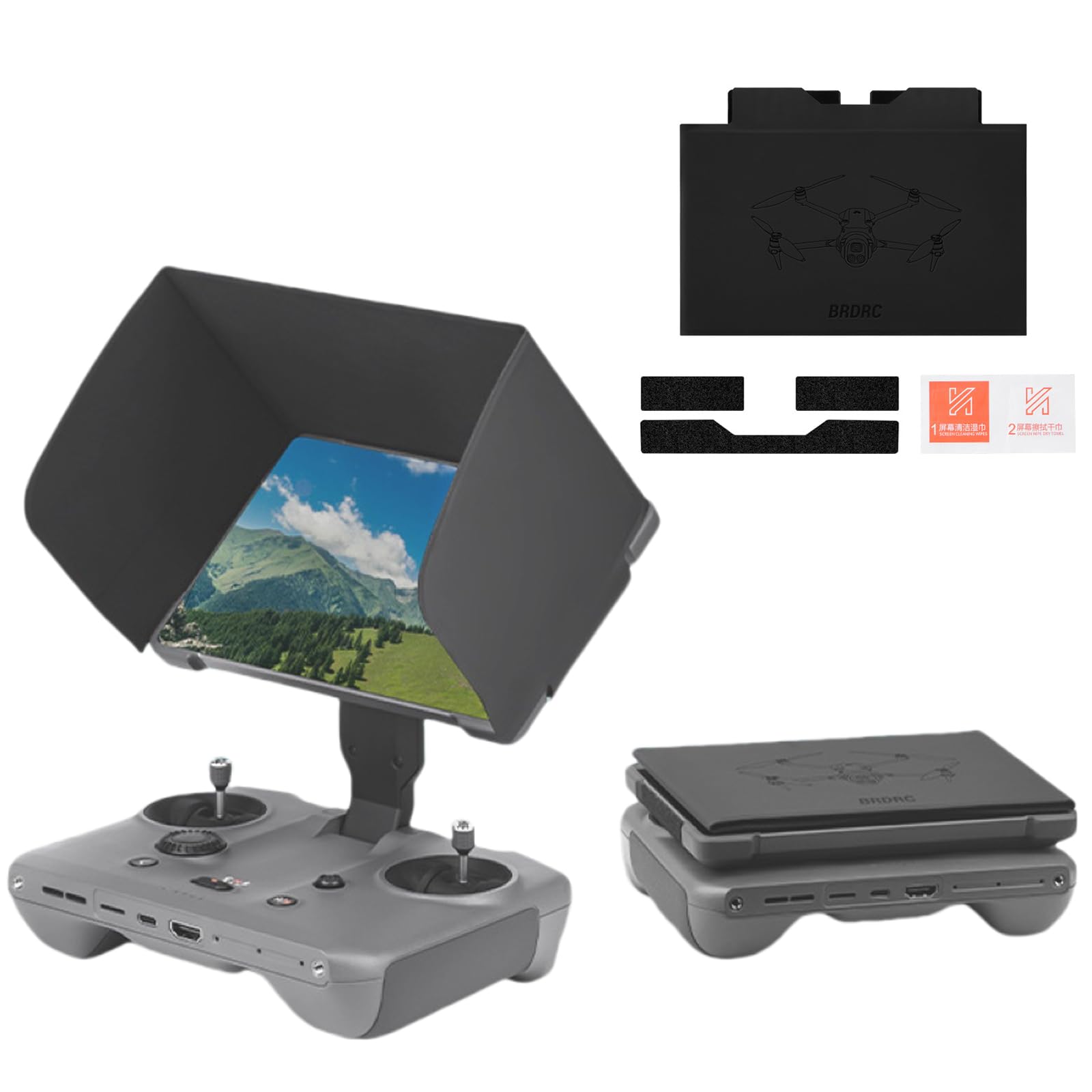 Honlyn Sun Hood for DJI Mavic 4 Pro, for DJI RC Pro 2 Remote Control Sunshade, Folding Sunshade Holder Drone Accessories