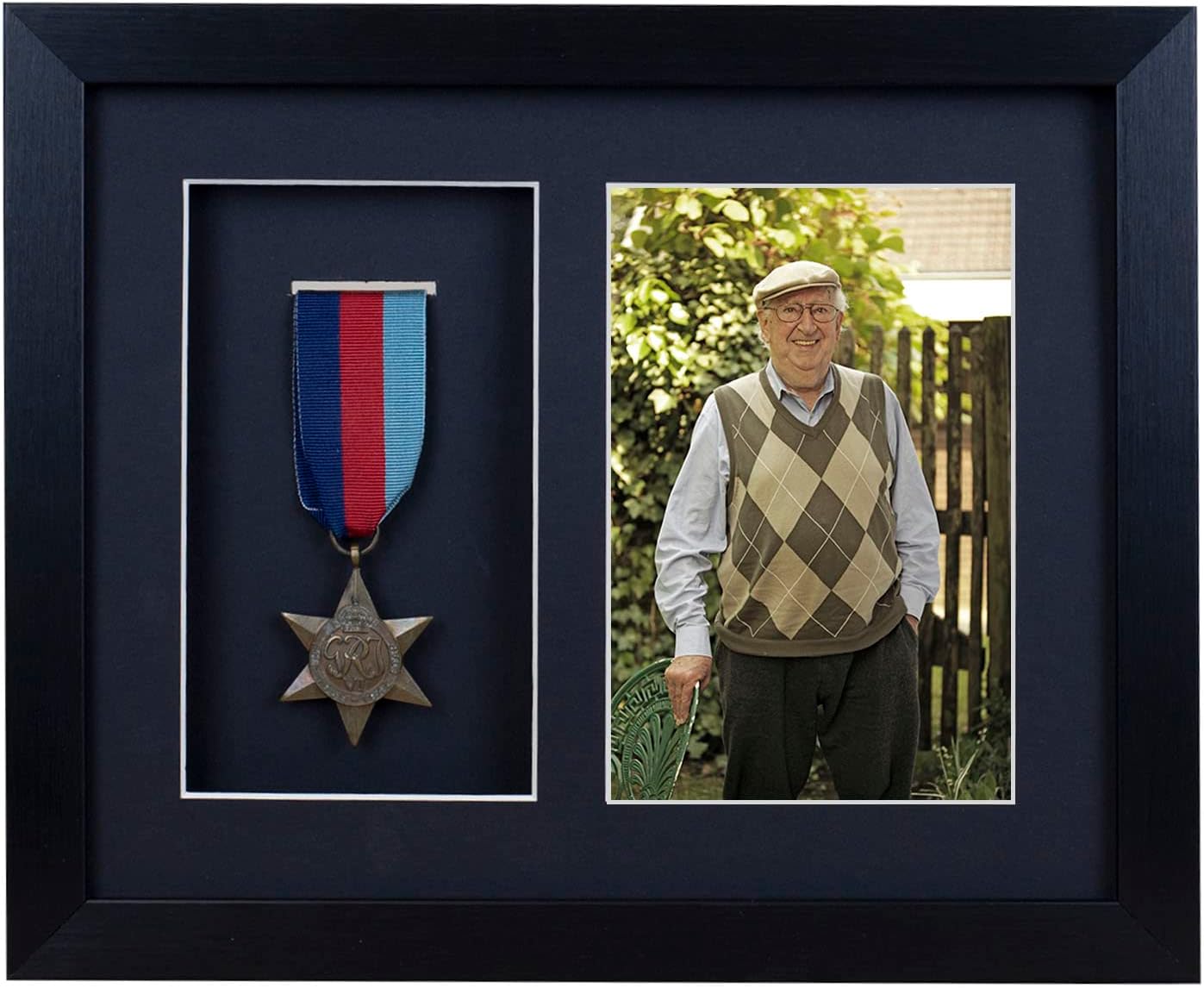 Medal 3D Deep Medal Box Frame With 6ร4 inch Photo For War, Military and Sports Medals