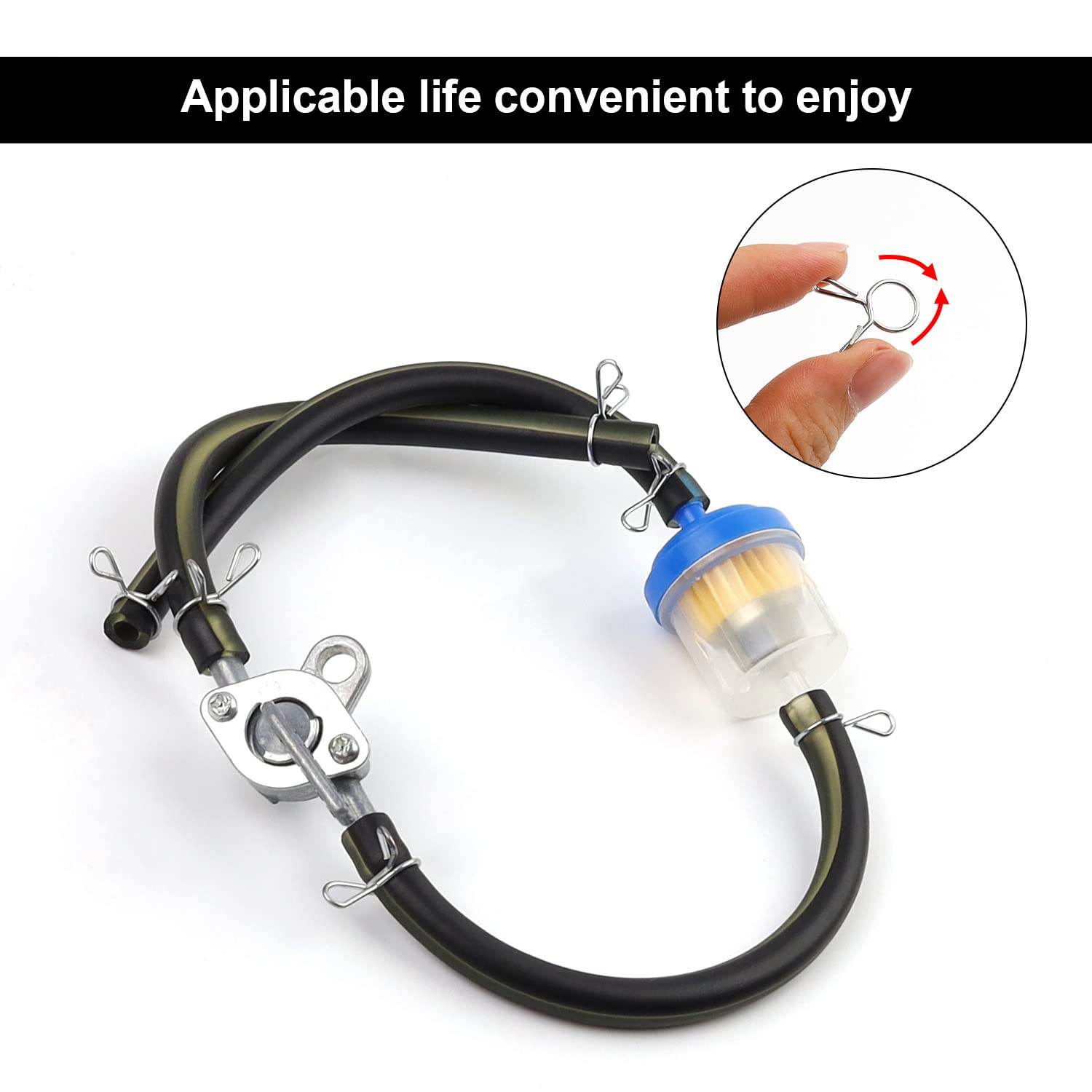 Filtri Carburante Per Moto | Pacco Da 4 Filtri Benzina/Gasolio Universali - Per Ottimizzare Prestazioni Motore - Foto 3