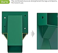 Vista 6 de BeneLabel Juego de soportes de columpio medio con marco A, accesorios de acero resistente con accesorios de montaje, juego de columpio de bricolaje