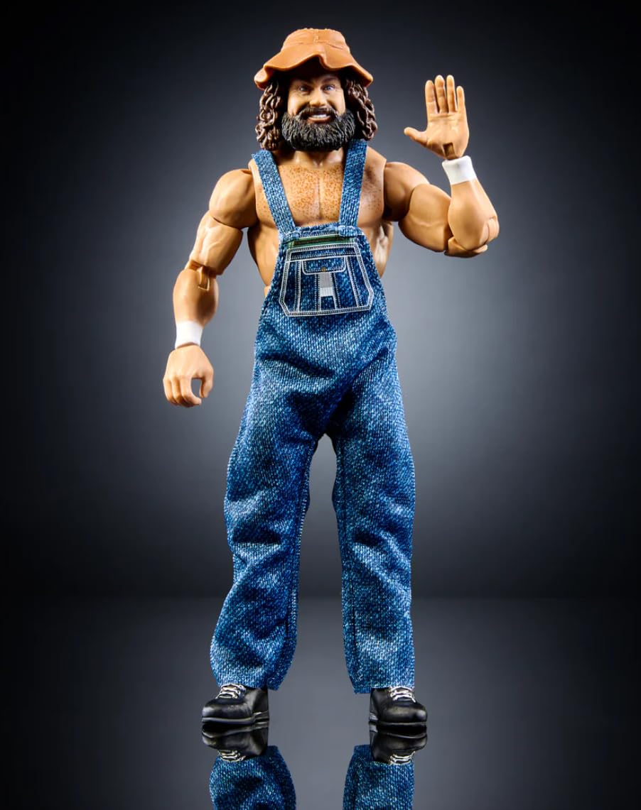 WWE Hillbilly Jim Mattel Elite Collection Saturday Nights Main Event Series 1 - Figura de acción de lucha libre