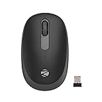 ZEBRONICS Groot Wireless Mouse, Dual Mode (2.4GHz + BT), Upto 1600 DPI, Silent Operation, 3 Buttons, Comfortable & Ergonomic, for Mac | Laptop | Computer, with 2 Years Warranty (Black)