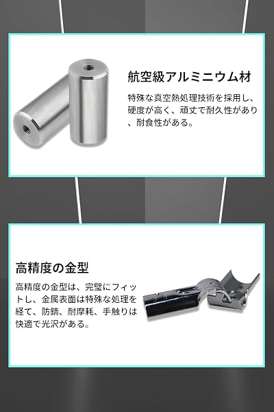 Φ28イレクターパイプ 車用ルーフキャリアバー スペーシアパイプ イレクターパイプ アタッチメント NVAN ハイゼットカーゴ 等に適合 NSJ-1*4 (6個セット＆メタルジョイント) - 5