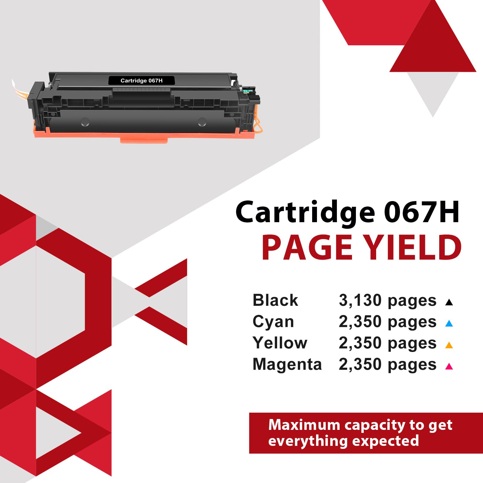 067H 067 Toner Cartridge Set MF656Cdw Compatible Replacement for