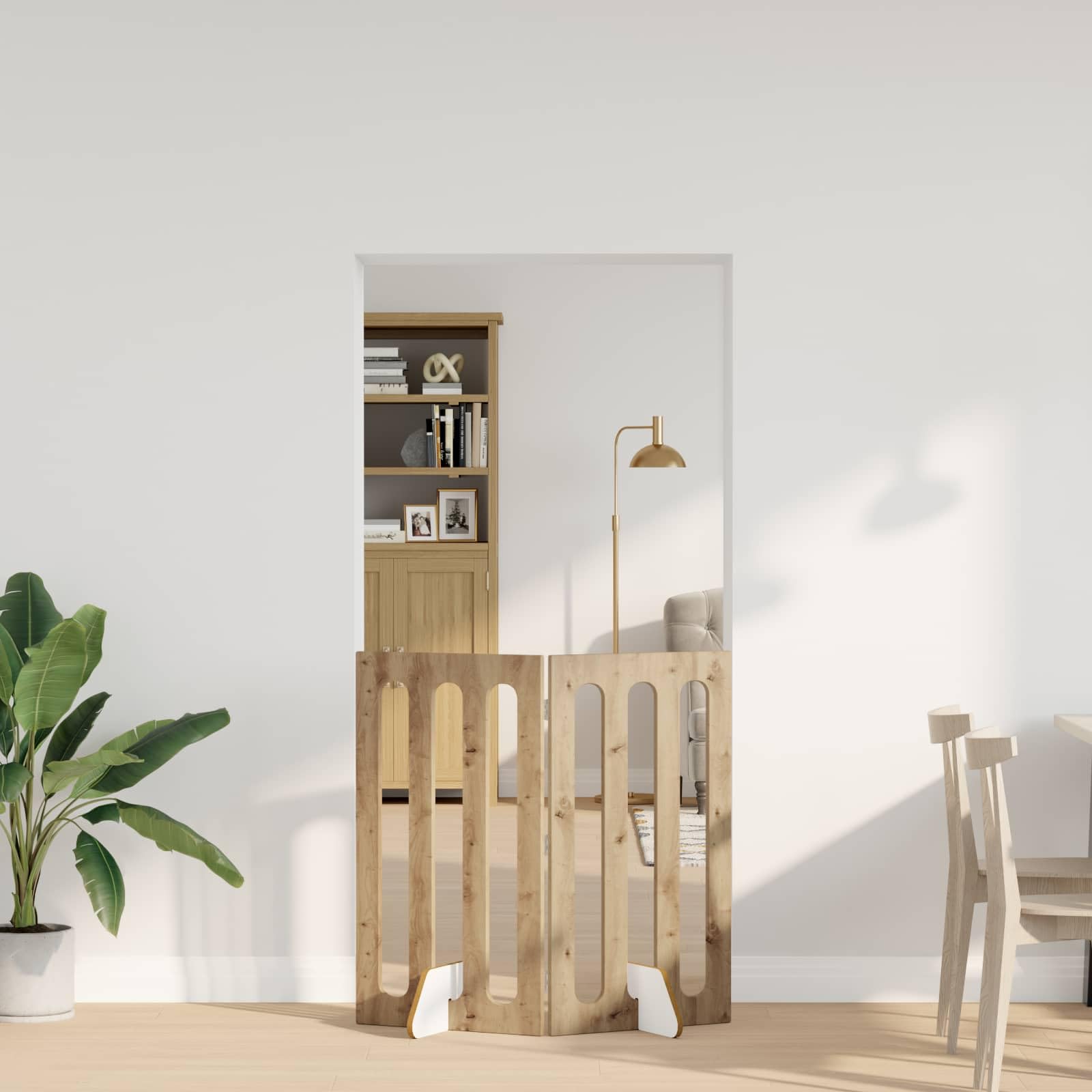 Clôture pliable pour animaux en bois d'ingénierie design intérieur