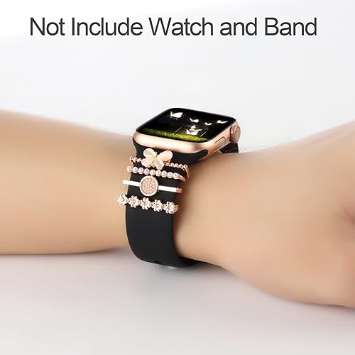 Miniatura 10 de Correas decorativas para reloj compatibles con Apple Watch de 1.496 pulgadas, 1.575 pulgadas, 1.614 pulgadas, 1.654 pulgadas, 1.732 pulgadas, 1.772