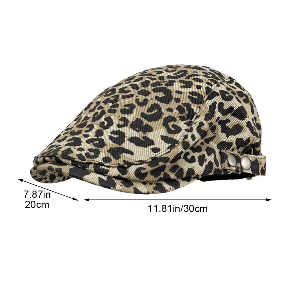 Amazon.co.jp: ハンチング帽 帽子 キャップ ヒョウ柄 Y2K レディース