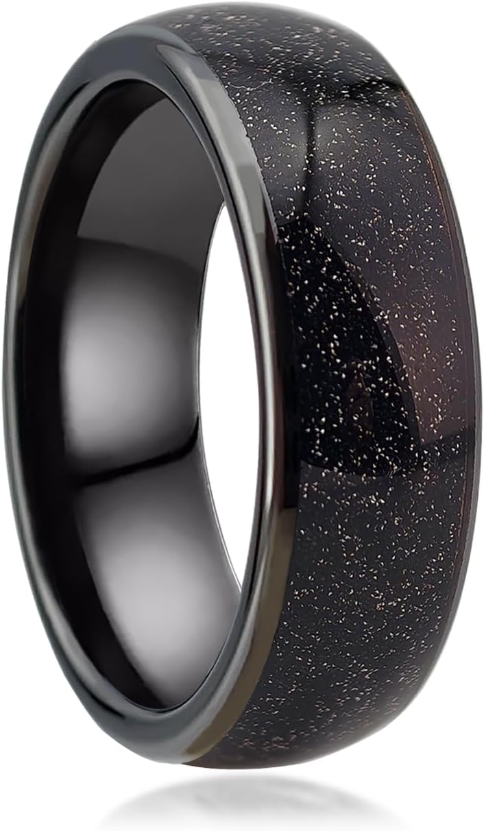 Opal Galaxy Fragment Inlay RFID Smart Ring Ceramic Epoxy ID T5577/IC CUID(GEN2) Chip Rewritable Clone 125kHz/13.56mHz Access Control Lock KeyCards Ring
