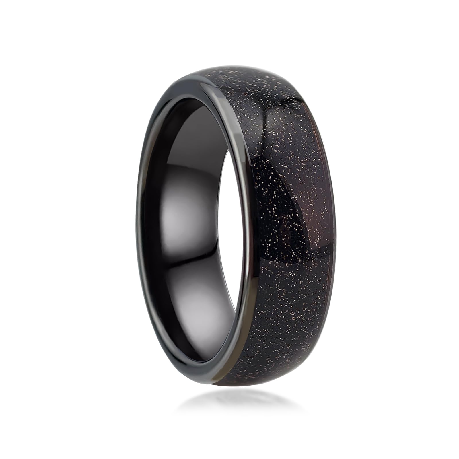 Opal Galaxy Fragment Inlay RFID Smart Ring Ceramic Epoxy ID T5577/IC CUID(GEN2) Chip Rewritable Clone 125kHz/13.56mHz Access Control Lock KeyCards Ring