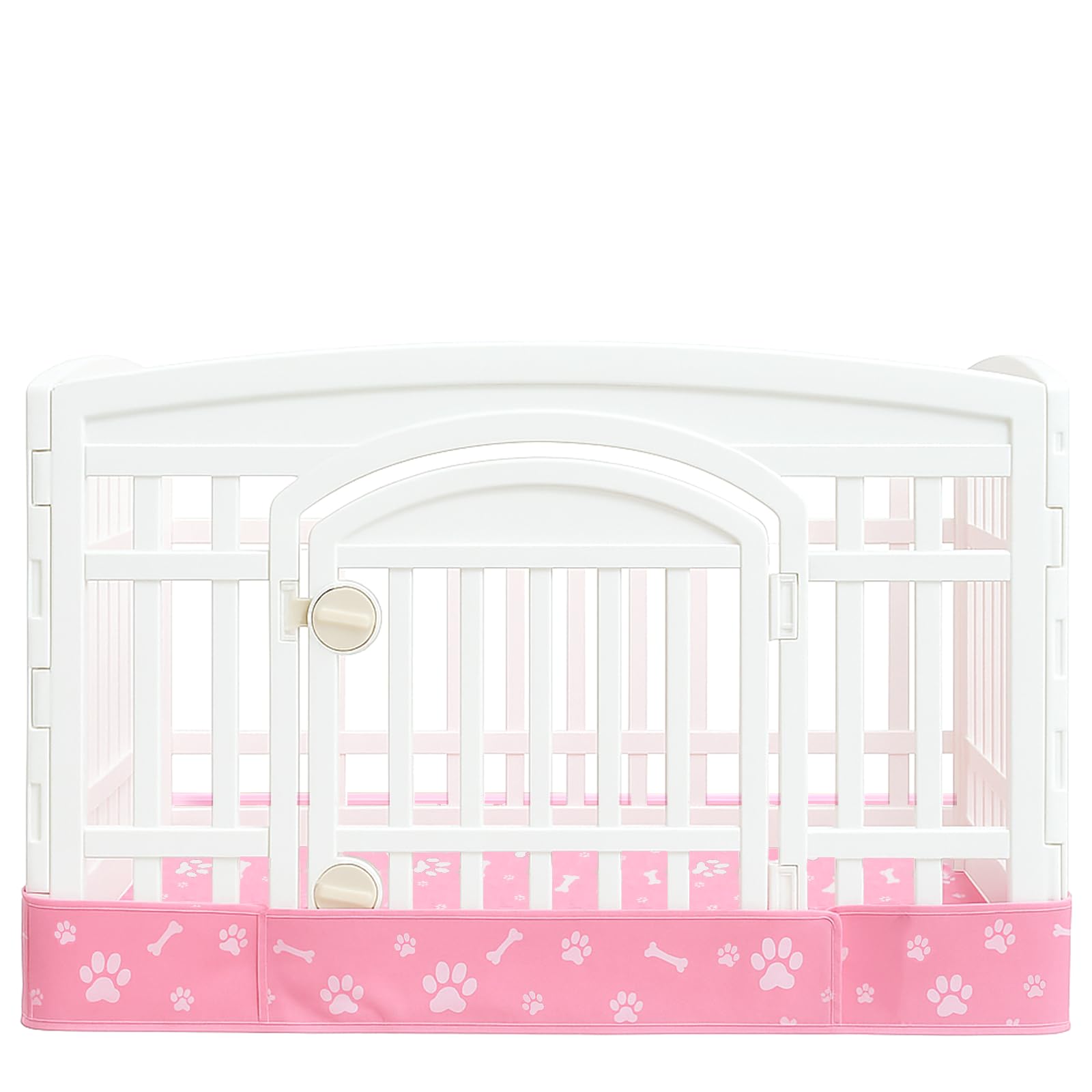 Dog Playpen Bottom Pad Mat for 36" 4-Panel Playpens - Scratch & Chew-Resistant Puppy Pen Floor Mat with Hook & Loop Fasteners, Waterproof & Leakproof,