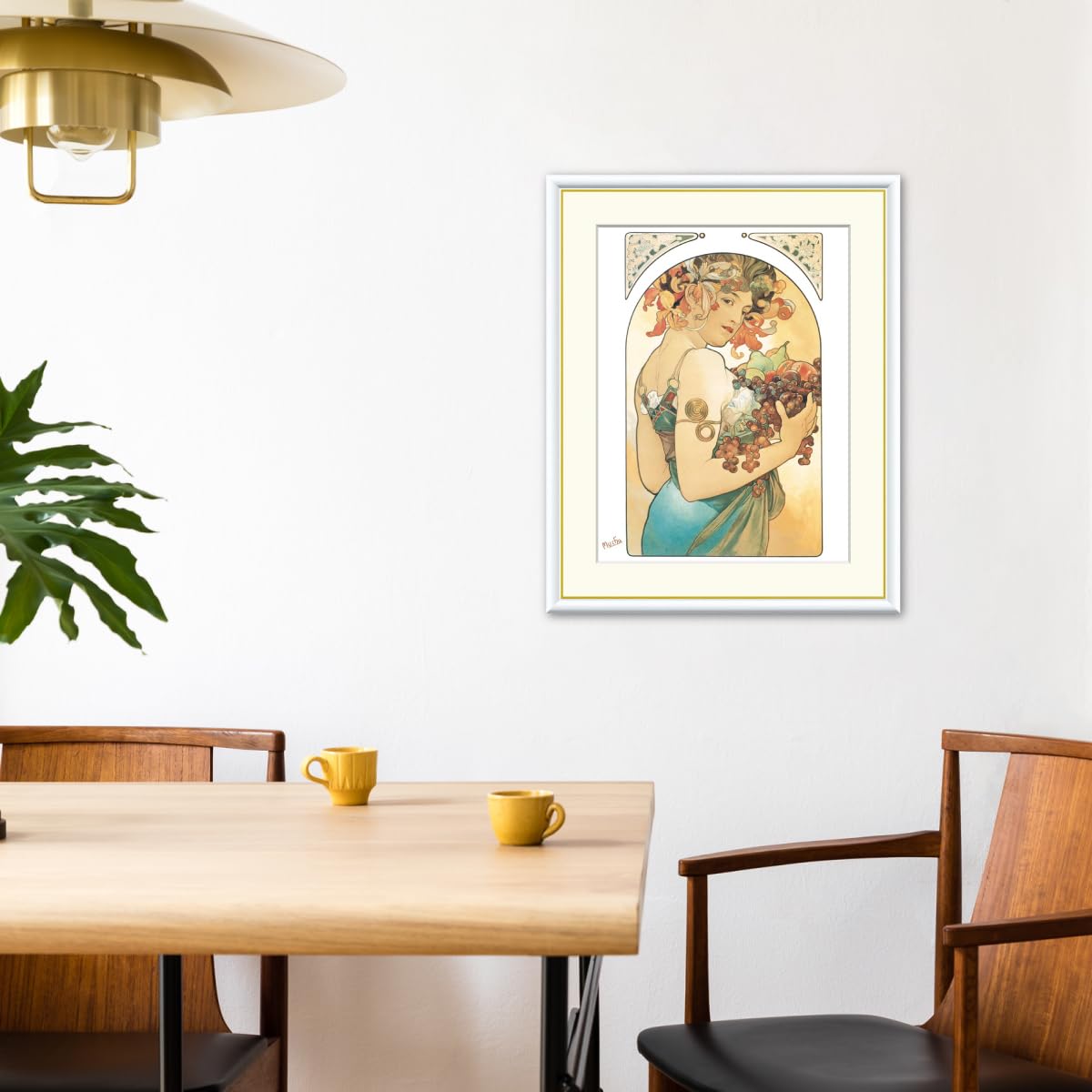 Amazon｜果物 アルフォンス・ミュシャ 49.5× 61㎝ F8 J1-110 額入り