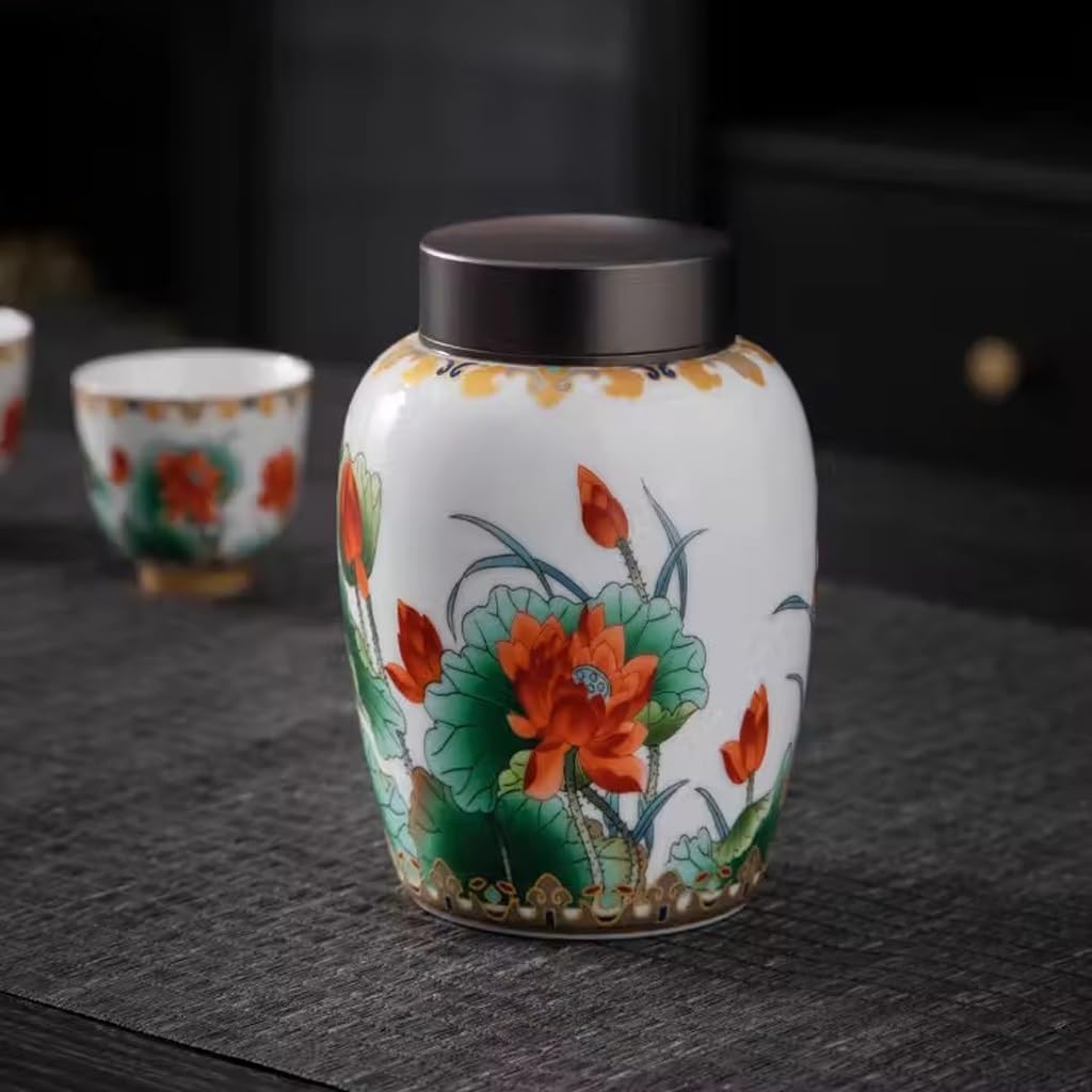 Herbata do przechowywania herbaty może, Herbata w puszce Chińskie puszki na herbatę Domowe ceramiczne puszki na herbatę Uszczelnione butelki Przechowywanie herbaty Pu'er Puszki na herbatę Pudełko do p