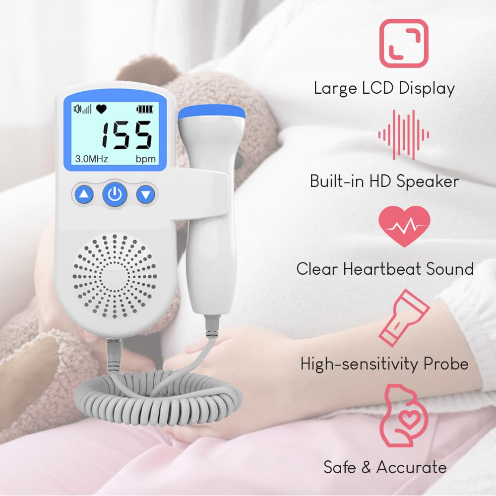 Gel for Doppler Monitor Baby Movement Monitor for Mother-to-be, Doppler Accessories for Home Use Only (Blue) - Image 3