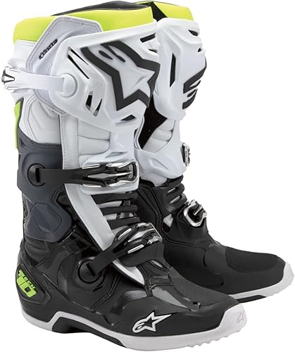 Alpinestars Botas Tech 10 unisex para adultos, color rojonegro