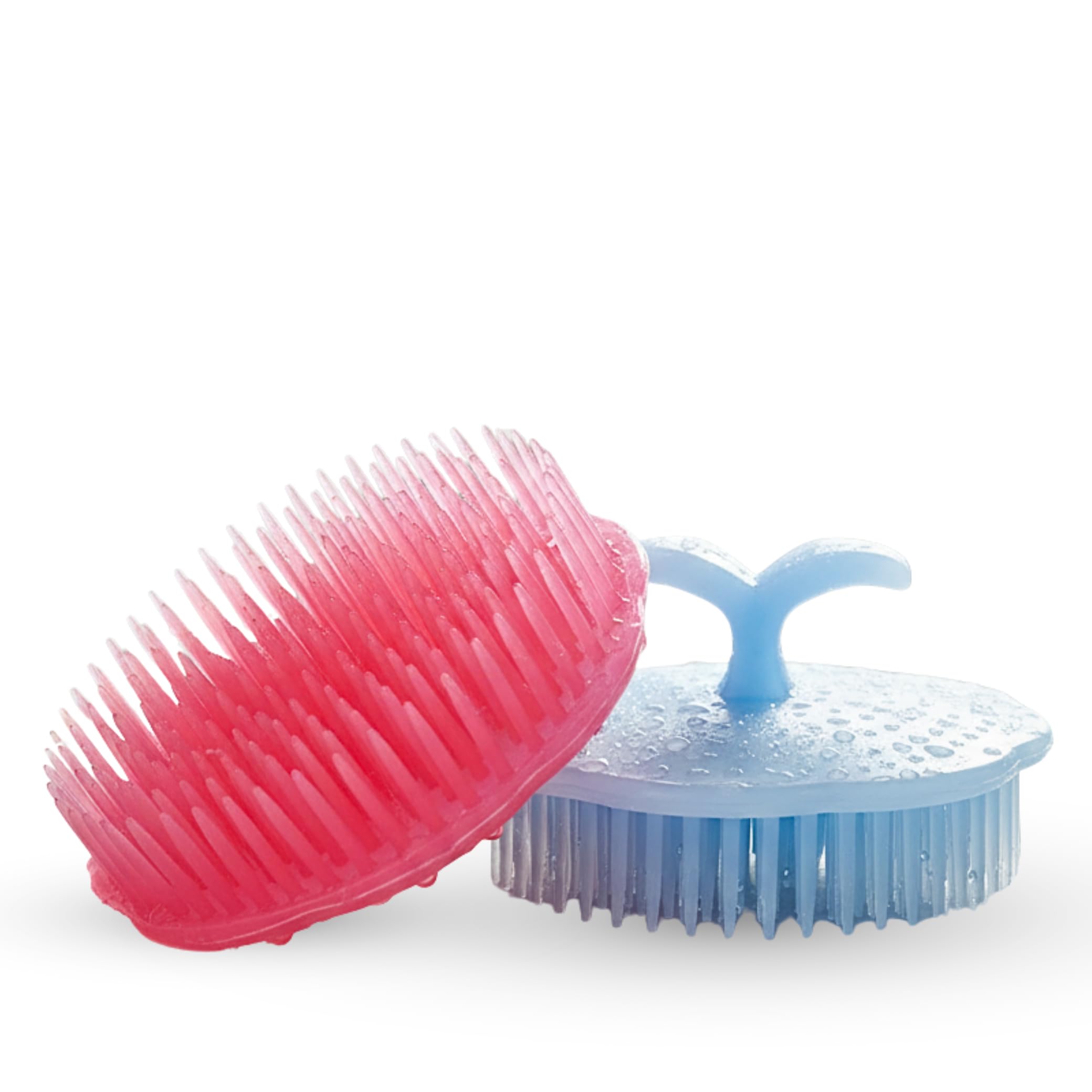 Pocket Scalp Massage Comb For Hair Styling Round Brush Easy Hand Grip Shampoo Comb Small Manual Hair Massager Shower Brush Hair Comb Washing Tool For Womens Mens, Multi Color, Pack of 2-image-22