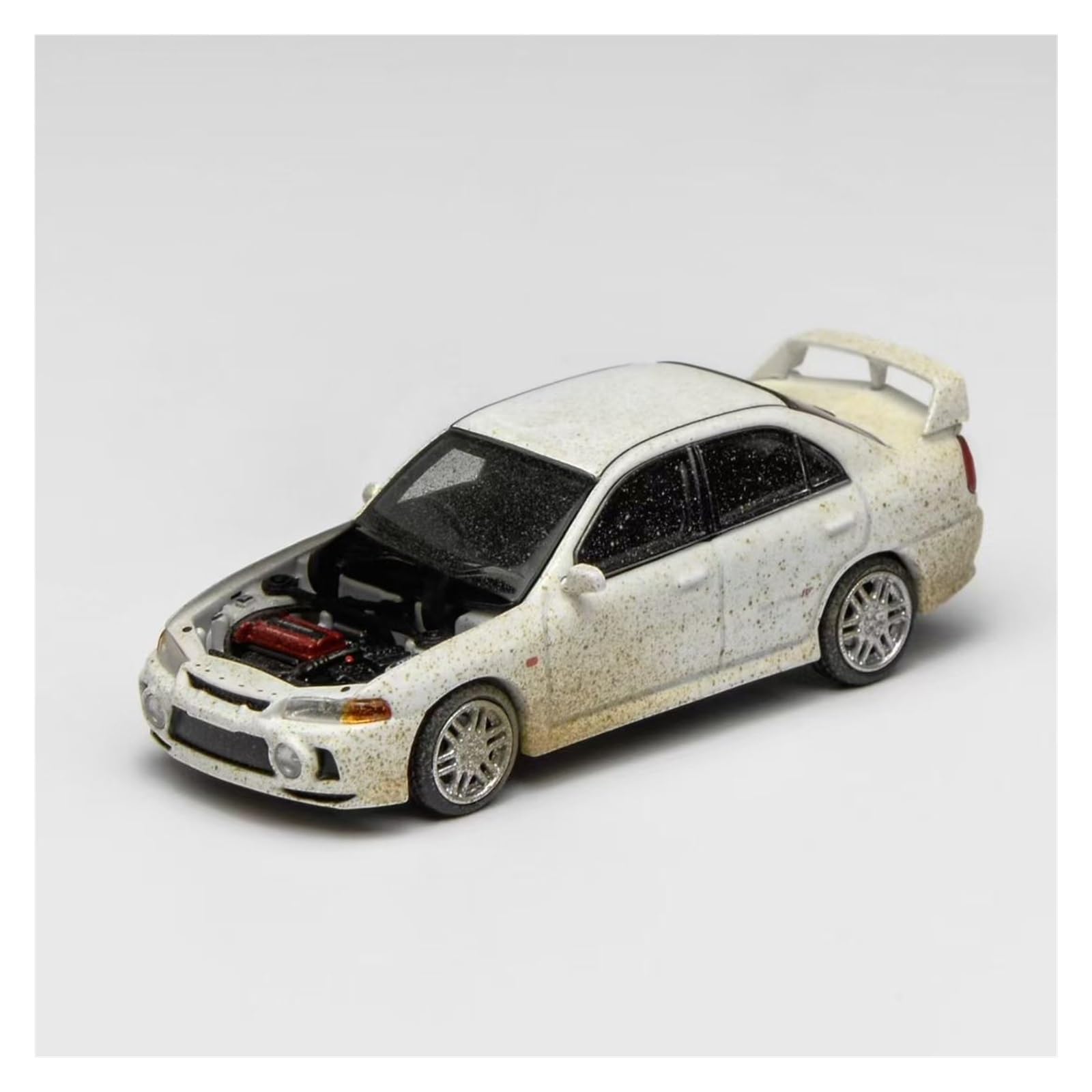 Metallo Scala Replica 1 64 Per Mitsubishi Lancer Evo IV Generazione 4 Copertura Anteriore Magnetica Modello Di Auto In Lega Veicolo Raro Hobby Veicoli Giochi Set