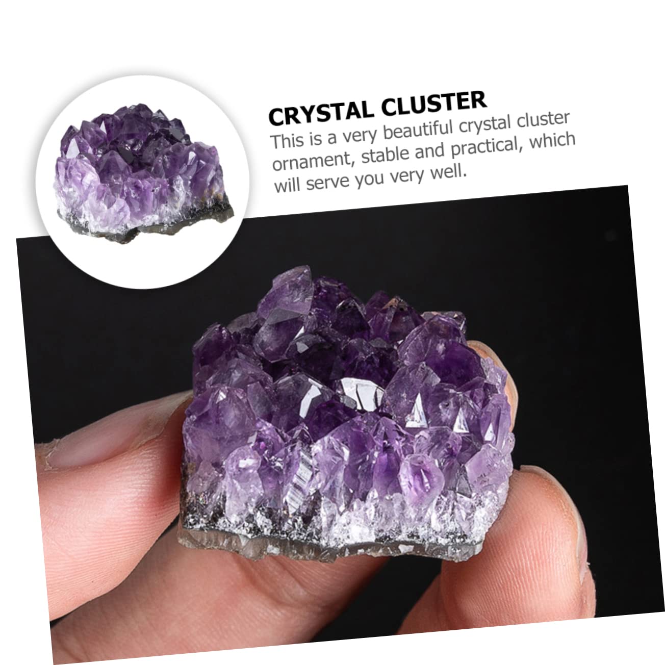 FRCOLOR 8stücke Irreguläre Amethyst Kristall Cluster Deko Steine Natürliche Heilsteine Für Wohn Und Büroschmuck Einzigartige Ornamente Für Elegante Raumgestaltung