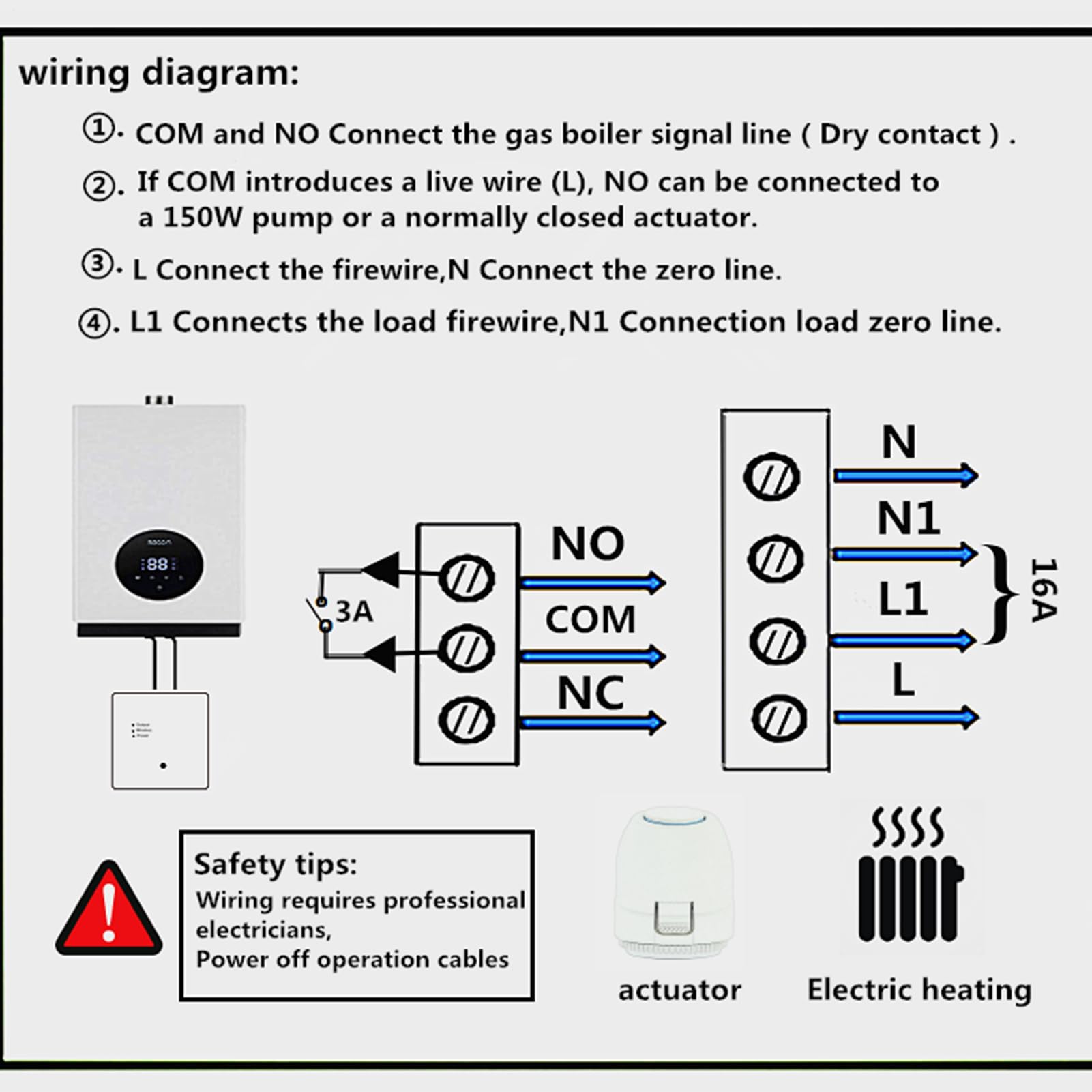 Termostat Inteligentnego Domu Bezprzewodowy Termostat Z Cyfrowym