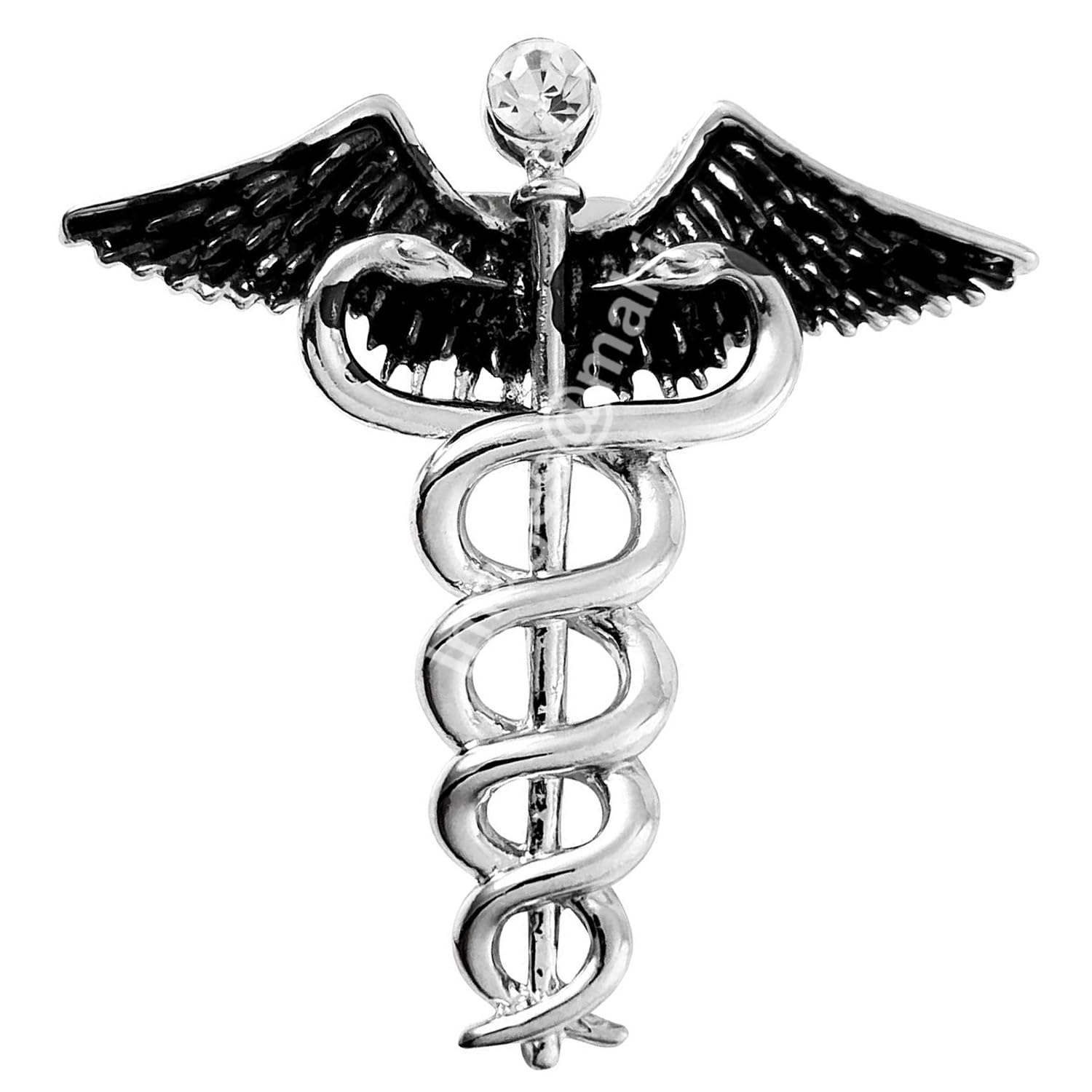 Mahi Medical Caduceus Doctor's Unisex Brooch Lapel Pin (PABP1101071PR)