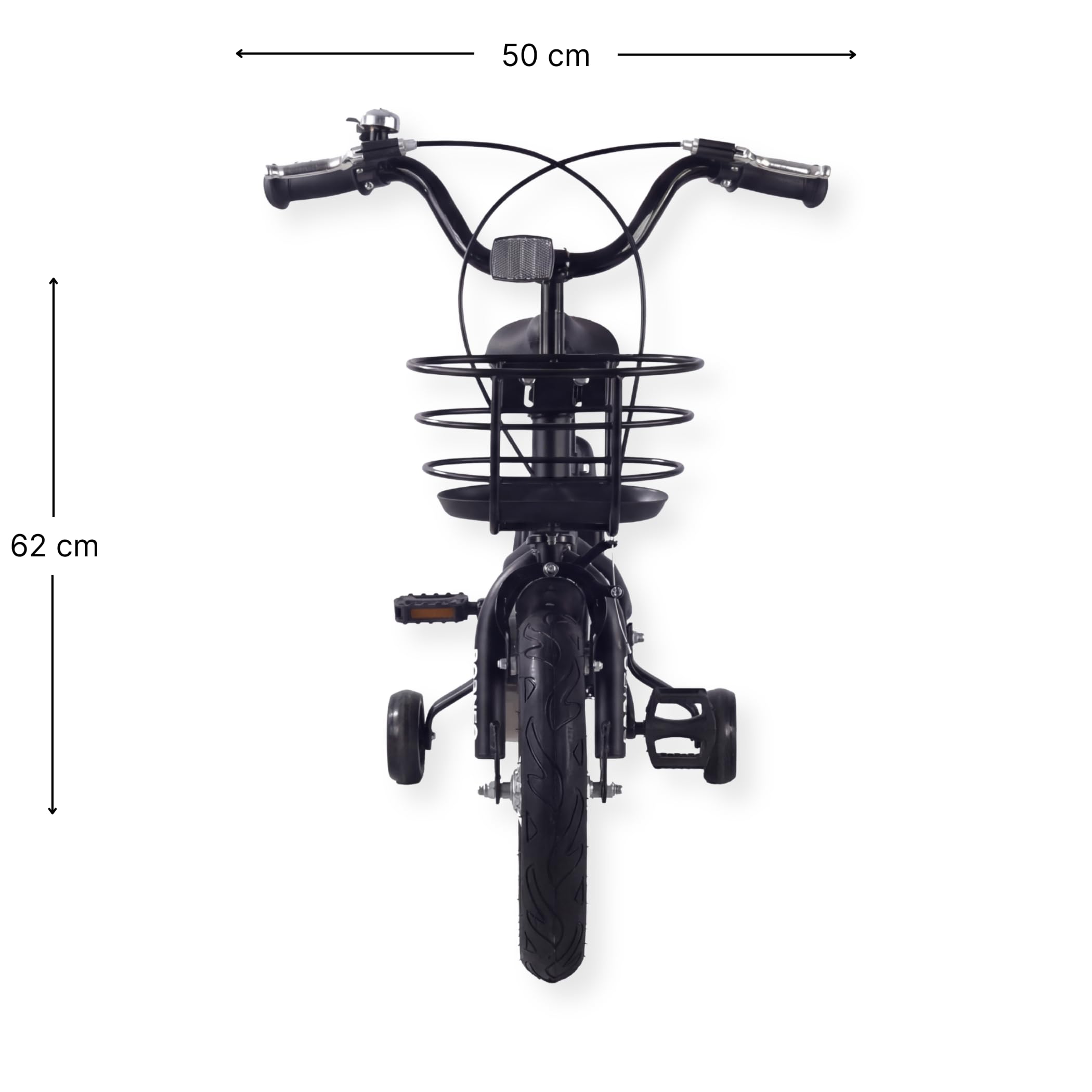 Vélo d'enfant pour garçons - Borneo - 12 Pouces - Noir