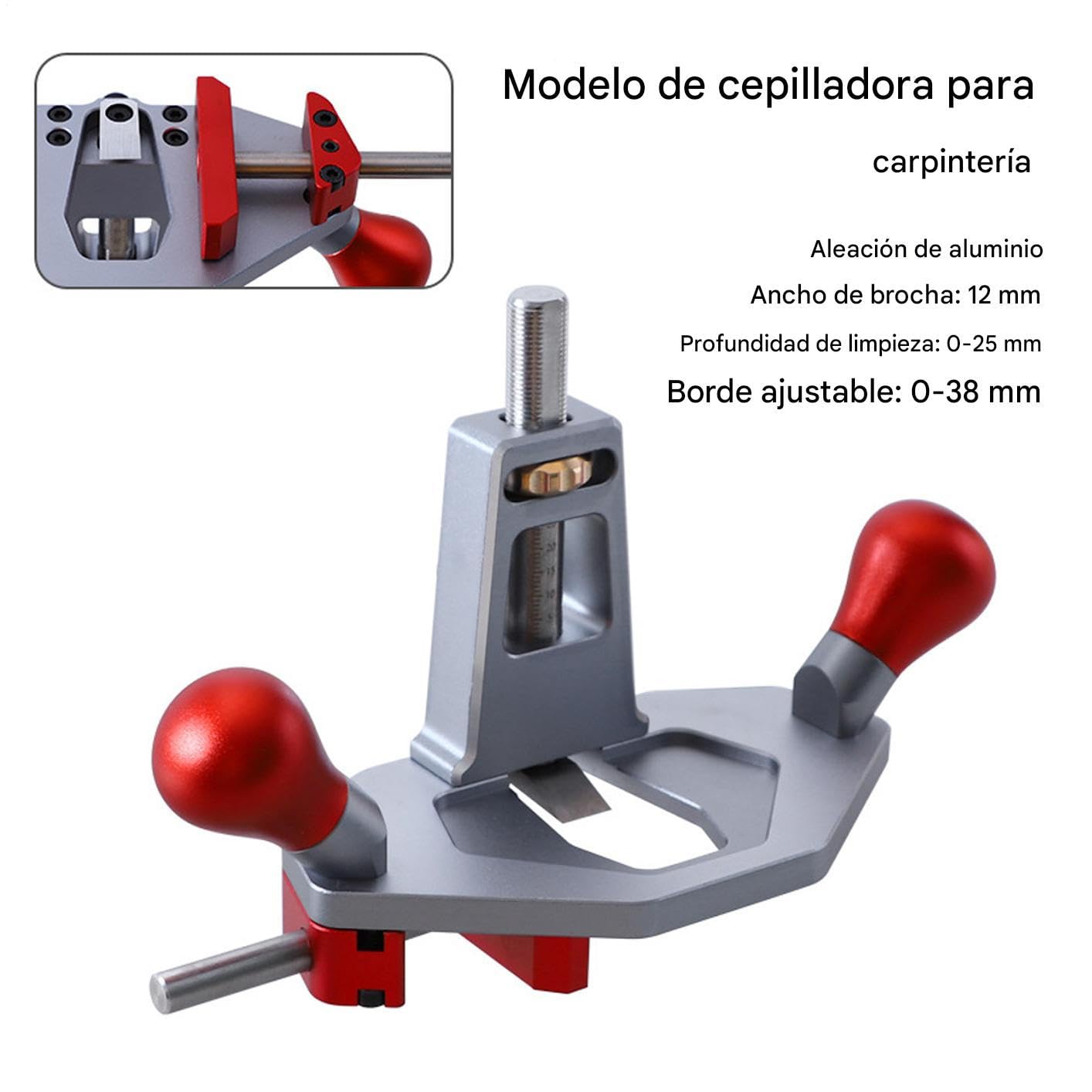Router De Mano Herramienta Ajustable De Precisión | Cepillo Router Portátil Para Carpintería Para Recortar Espigas Cortar Ranuras Mortajar Bisagras Colas De Milano
