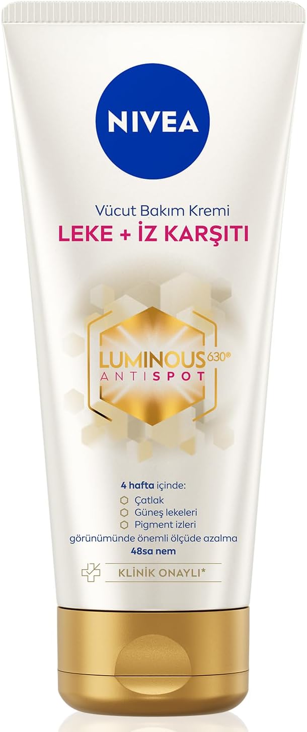 NIVEA Luminous630 Stain and Anti-Scratch Body Care Cream 200ml Crack and Sunspot Remover 48 Hour Moisturizer