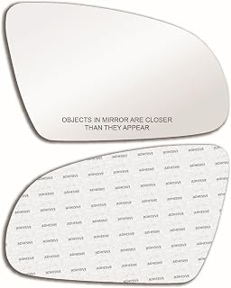 New Replacement Mirror Glass with Full Size Adhesive for 2018-2023 Hyundai Kona Passenger Side View Right RH