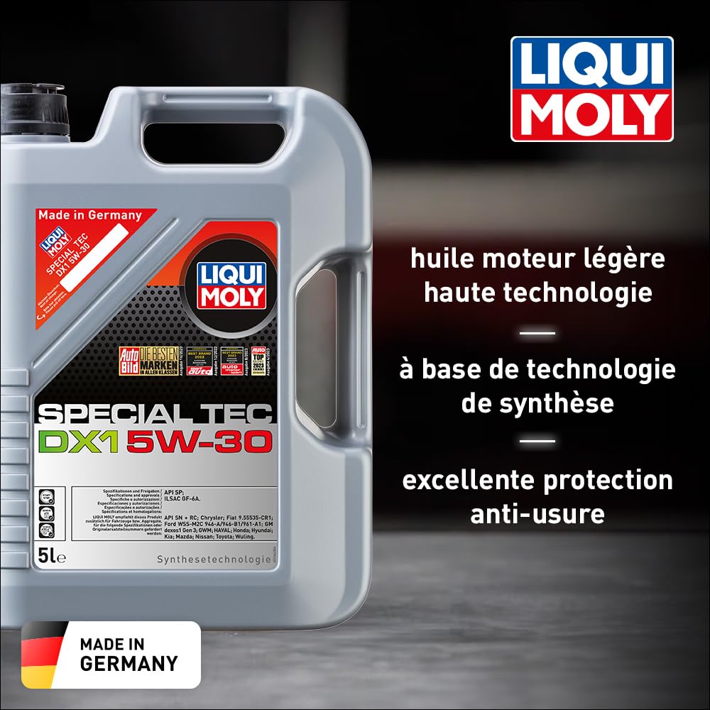 LIQUI MOLY Special Tec DX1 5W-30, 5 L, Technologie de synthèse Huile motrice, SKU: 20969