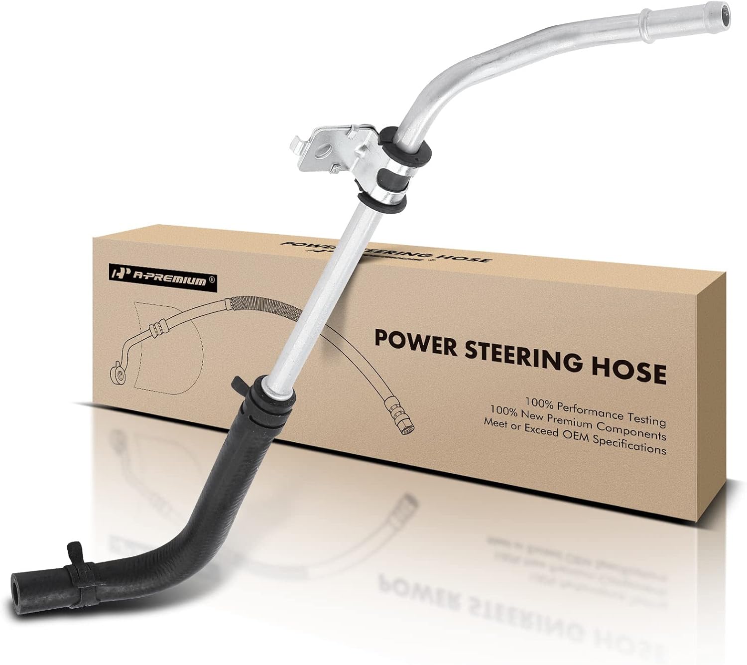 A-Premium Power Steering Hose Return Hose Line Assembly Compatible with Kia Optima 2006-2010 2.4L 2.7L Cooler To Intermediate Hose